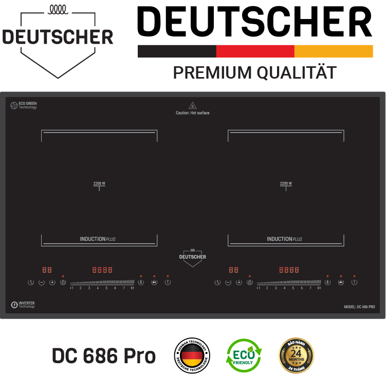 Bếp từ đôi DC-686 PRO